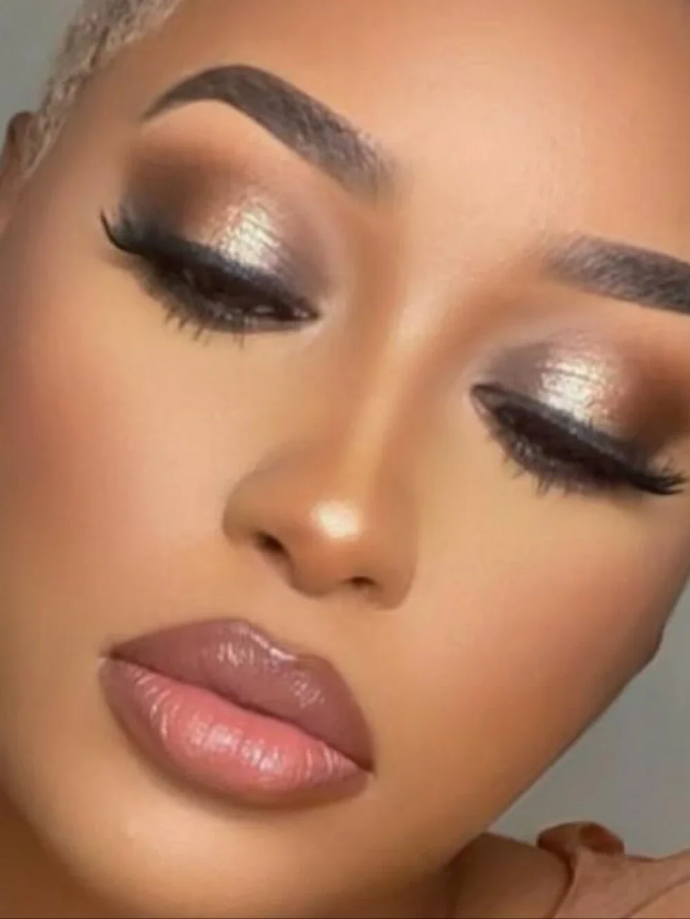 Nudestix Makeup Metallic Soft Gold Cream Eyeshadow Stick - Gilt - NEW